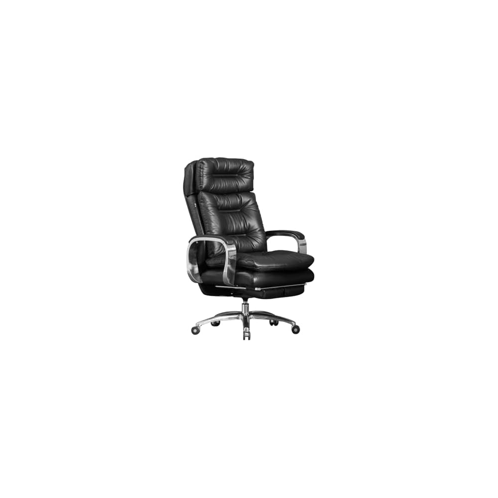 Executive Office Chair Adjustable Leather Chair High Back Swivel Office Desk Chair with Padded Armrest Computer Desk Chair for Home Office 350lbs Load-Bearing