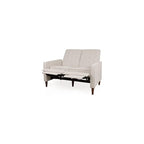 Christopher Knight Home Denison Tufted Loveseat Pushback Recliner - Wheat/Dark Espresso