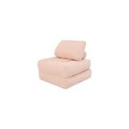 32" Corduroy Beanbag Couch Bed, 2-in-1 Fold Out Chair that Turns into Bed, Cozy Fluffy Floor Sofa with High-Resilience Foam, Space-Saving Sleeper for Living Room, Bedroom, Dorm, Pink (Pink)