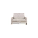 Christopher Knight Home Denison Tufted Loveseat Pushback Recliner - Wheat/Dark Espresso