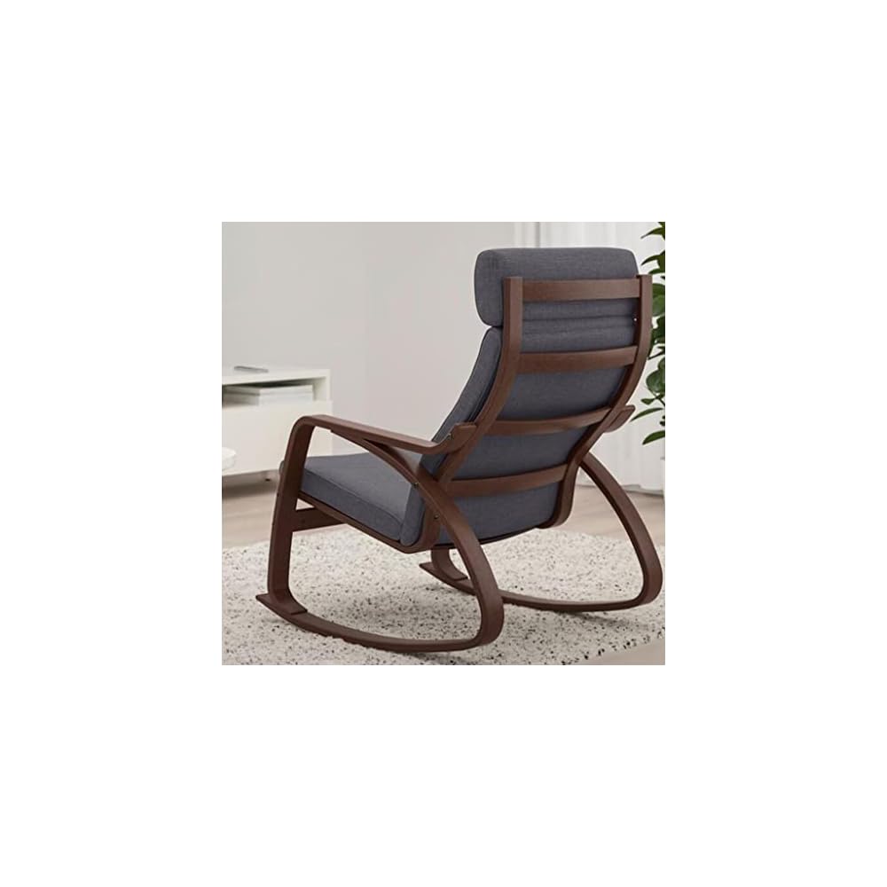 LSLYTQ Indoor Rocking Chair, Rocking, Metal Frame, Mid Century Armchair, Fabric Upholsted Reclin, Multi-Color Options, for Living Room, Bedroom
