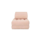32" Corduroy Beanbag Couch Bed, 2-in-1 Fold Out Chair that Turns into Bed, Cozy Fluffy Floor Sofa with High-Resilience Foam, Space-Saving Sleeper for Living Room, Bedroom, Dorm, Pink (Pink)