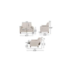 Christopher Knight Home Denison Tufted Loveseat Pushback Recliner - Wheat/Dark Espresso