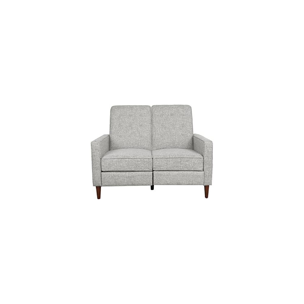Christopher Knight Home Denison Tufted Loveseat Pushback Recliner - Wheat/Dark Espresso