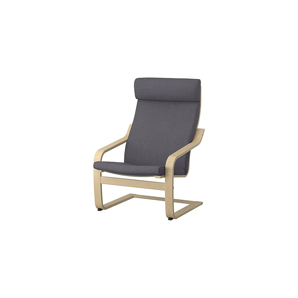 ProTuning POÄNG Armchair, birch veneer/Skiftebo dark grey