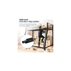 Twin over Full Bunk Bed, Heavy Duty 400 lbs Bed Frame, Low Profile Design