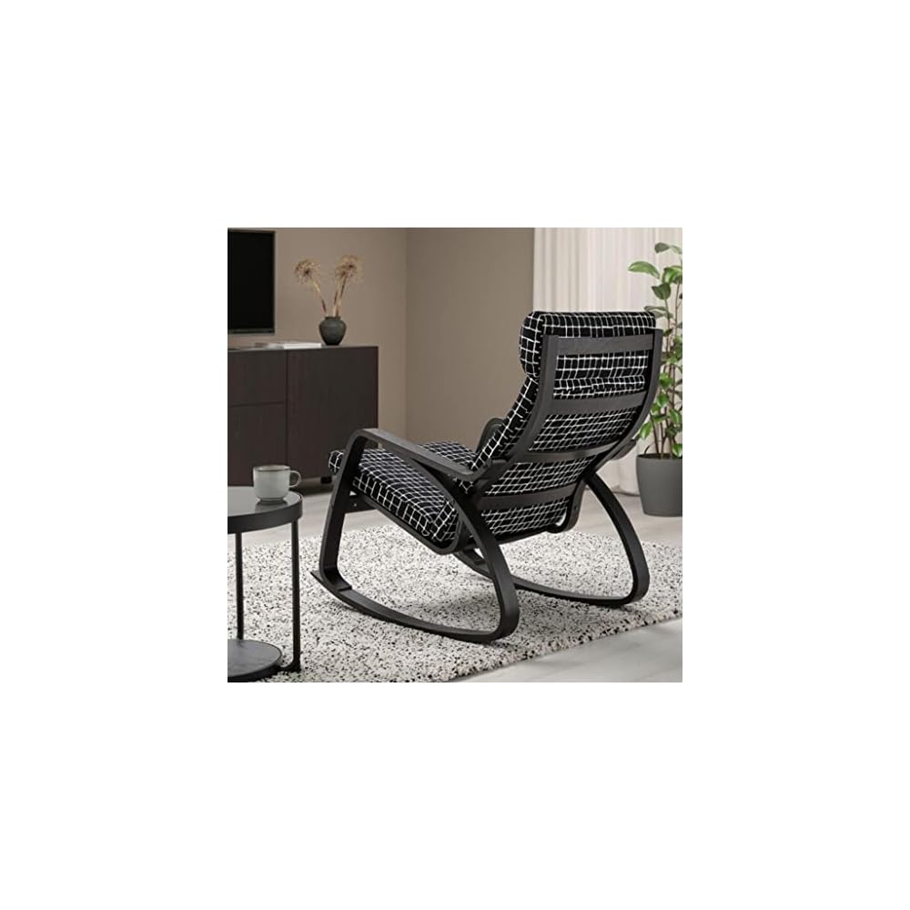 LSLYTQ Indoor Rocking Chair, Rocking, Metal Frame, Mid Century Armchair, Fabric Upholsted Reclin, Multi-Color Options, for Living Room, Bedroom