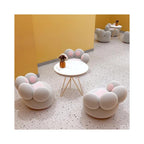 Generic Modern Nordic-Style Lounge Chair – Elegant, Comfortable Living Room Furniture Grey/Pink, 37.79*28.34*29.92in