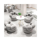 Generic Modern Nordic-Style Lounge Chair – Elegant, Comfortable Living Room Furniture Grey/Pink, 37.79*28.34*29.92in