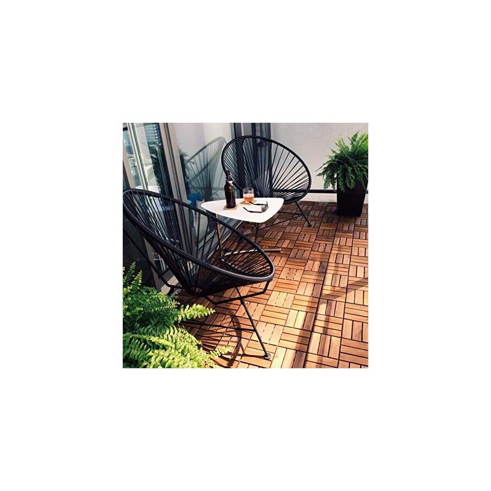 Innit Designs Innit Chair, Black Weave on Chrome Frame
