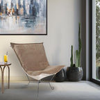 Howard Elliott Collection Puff Chair Pana Sand/Natural