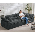 Hobestluk 104" Sectional Sofa Couches 3 Seater Modular Sofa, Boneless Couch, Cloud Couch with Removable Cushion, Modular Sectional Couches for Living Room